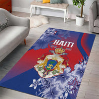 Second Empire of Haiti Area Rug Imperial Coat Of Arms 1849-1859 Tropical Flowers