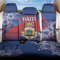 Second Empire of Haiti Back Car Seat Cover Imperial Coat Of Arms 1849-1859 Tropical Flowers