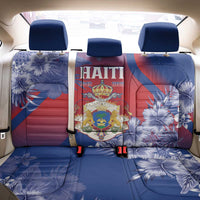 Second Empire of Haiti Back Car Seat Cover Imperial Coat Of Arms 1849-1859 Tropical Flowers