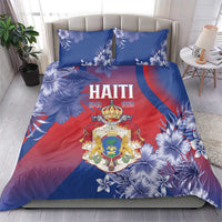 Second Empire of Haiti Bedding Set Imperial Coat Of Arms 1849-1859 Tropical Flowers