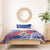 Second Empire of Haiti Bedding Set Imperial Coat Of Arms 1849-1859 Tropical Flowers