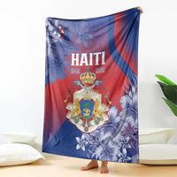 Second Empire of Haiti Blanket Imperial Coat Of Arms 1849-1859 Tropical Flowers