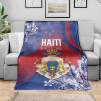 Second Empire of Haiti Blanket Imperial Coat Of Arms 1849-1859 Tropical Flowers
