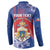 Personalised Second Empire of Haiti Button Sweatshirt Imperial Coat Of Arms 1849-1859 Tropical Flowers