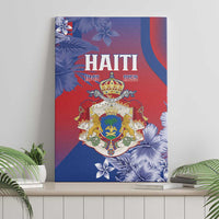 Second Empire of Haiti Canvas Wall Art Imperial Coat Of Arms 1849-1859 Tropical Flowers