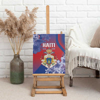 Second Empire of Haiti Canvas Wall Art Imperial Coat Of Arms 1849-1859 Tropical Flowers