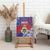 Second Empire of Haiti Canvas Wall Art Imperial Coat Of Arms 1849-1859 Tropical Flowers