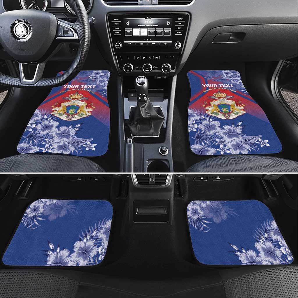 Second Empire of Haiti Car Mats Imperial Coat Of Arms 1849-1859 Tropical Flowers