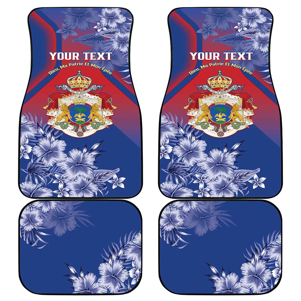 Second Empire of Haiti Car Mats Imperial Coat Of Arms 1849-1859 Tropical Flowers