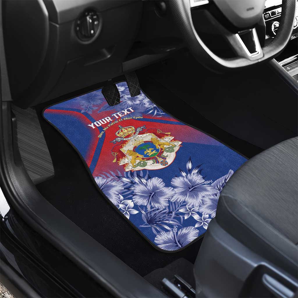 Second Empire of Haiti Car Mats Imperial Coat Of Arms 1849-1859 Tropical Flowers