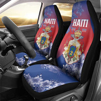 Second Empire of Haiti Car Seat Cover Imperial Coat Of Arms 1849-1859 Tropical Flowers