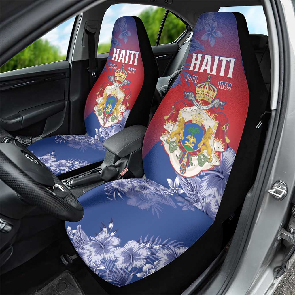Second Empire of Haiti Car Seat Cover Imperial Coat Of Arms 1849-1859 Tropical Flowers