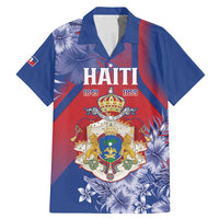 Personalised Second Empire of Haiti Family Matching Mermaid Dress and Hawaiian Shirt Imperial Coat Of Arms 1849-1859 Tropical Flowers