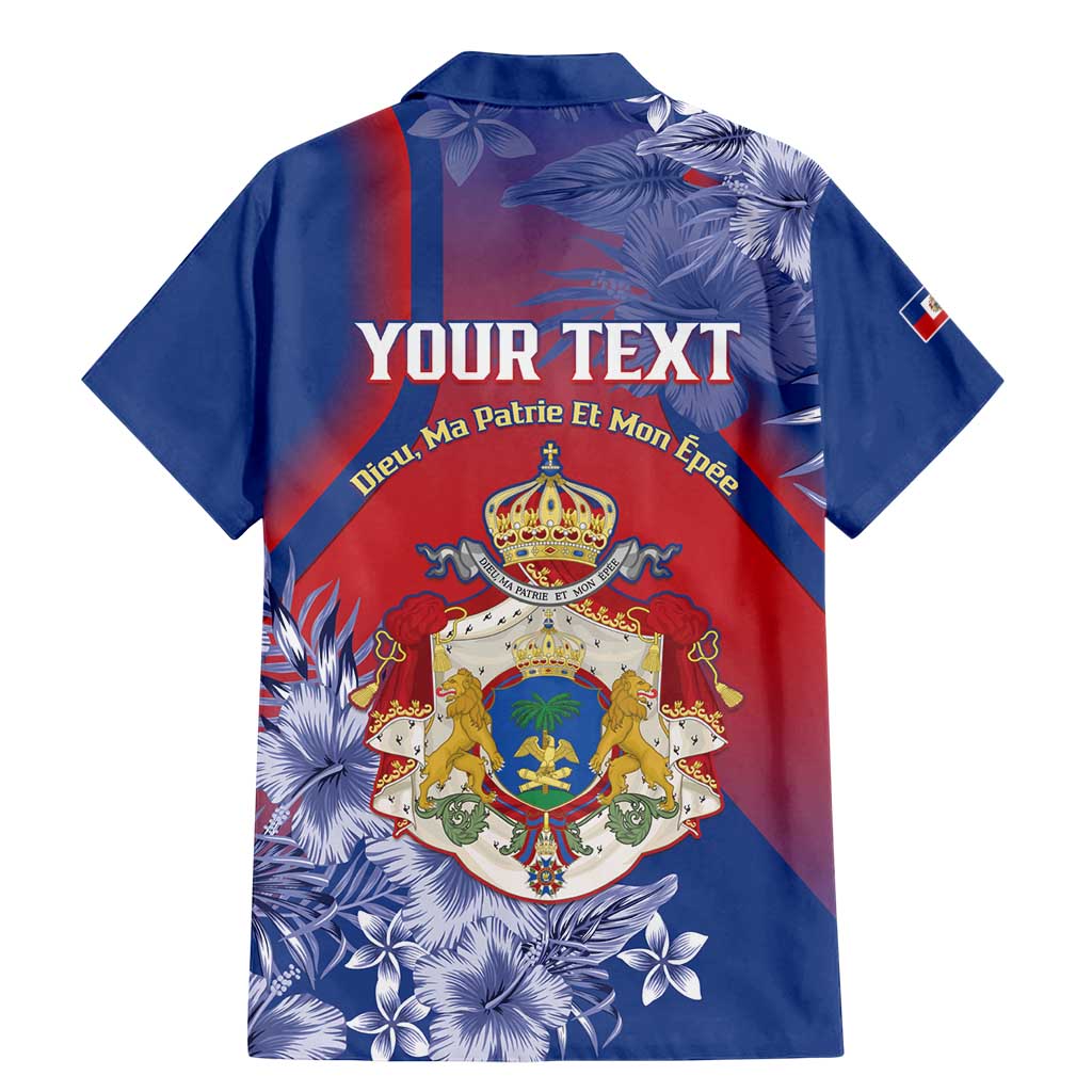 Personalised Second Empire of Haiti Family Matching Mermaid Dress and Hawaiian Shirt Imperial Coat Of Arms 1849-1859 Tropical Flowers