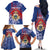 Personalised Second Empire of Haiti Family Matching Off The Shoulder Long Sleeve Dress and Hawaiian Shirt Imperial Coat Of Arms 1849-1859 Tropical Flowers