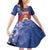 Personalised Second Empire of Haiti Family Matching Off Shoulder Short Dress and Hawaiian Shirt Imperial Coat Of Arms 1849-1859 Tropical Flowers