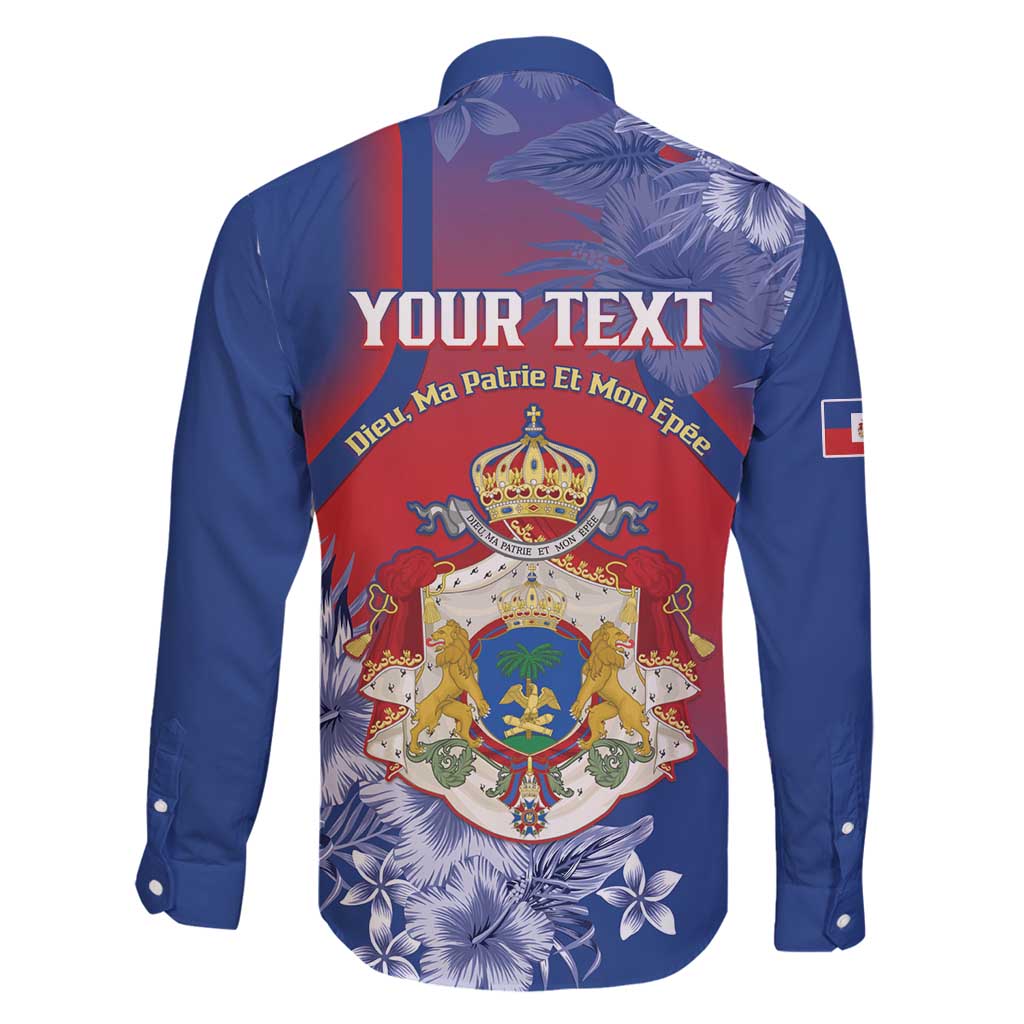 Personalised Second Empire of Haiti Family Matching Puletasi and Hawaiian Shirt Imperial Coat Of Arms 1849-1859 Tropical Flowers