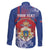 Personalised Second Empire of Haiti Family Matching Short Sleeve Bodycon Dress and Hawaiian Shirt Imperial Coat Of Arms 1849-1859 Tropical Flowers