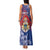 Personalised Second Empire of Haiti Family Matching Tank Maxi Dress and Hawaiian Shirt Imperial Coat Of Arms 1849-1859 Tropical Flowers