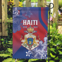 Second Empire of Haiti Garden Flag Imperial Coat Of Arms 1849-1859 Tropical Flowers