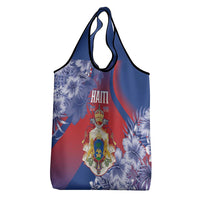 Second Empire of Haiti Grocery Bag Imperial Coat Of Arms 1849-1859 Tropical Flowers
