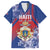 Personalised Second Empire of Haiti Hawaiian Shirt Imperial Coat Of Arms 1849-1859 Tropical Flowers