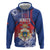 Personalised Second Empire of Haiti Hoodie Imperial Coat Of Arms 1849-1859 Tropical Flowers