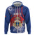 Personalised Second Empire of Haiti Hoodie Imperial Coat Of Arms 1849-1859 Tropical Flowers