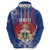Personalised Second Empire of Haiti Hoodie Imperial Coat Of Arms 1849-1859 Tropical Flowers