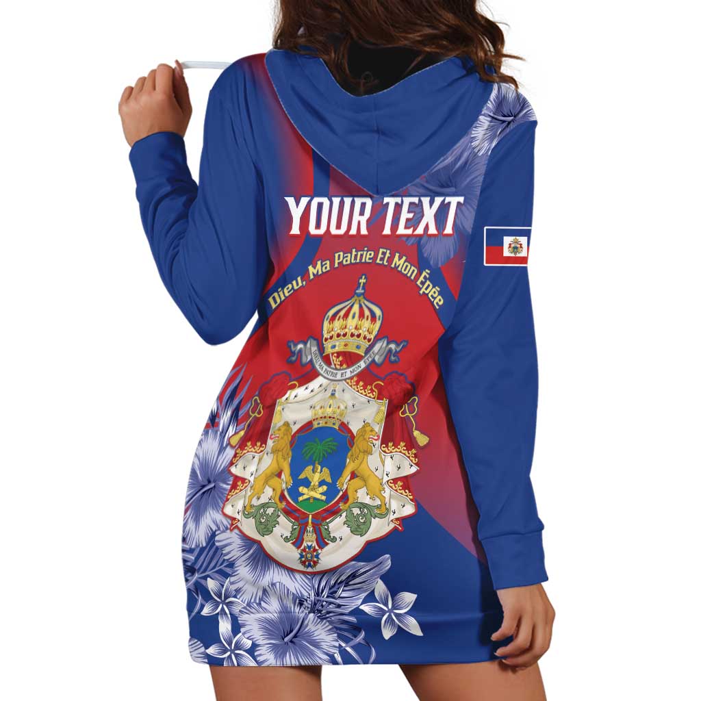 Personalised Second Empire of Haiti Hoodie Dress Imperial Coat Of Arms 1849-1859 Tropical Flowers