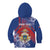 Personalised Second Empire of Haiti Kid Hoodie Imperial Coat Of Arms 1849-1859 Tropical Flowers