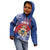 Personalised Second Empire of Haiti Kid Hoodie Imperial Coat Of Arms 1849-1859 Tropical Flowers