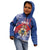 Personalised Second Empire of Haiti Kid Hoodie Imperial Coat Of Arms 1849-1859 Tropical Flowers