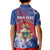 Personalised Second Empire of Haiti Kid Polo Shirt Imperial Coat Of Arms 1849-1859 Tropical Flowers
