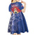 Personalised Second Empire of Haiti Kid Short Sleeve Dress Imperial Coat Of Arms 1849-1859 Tropical Flowers