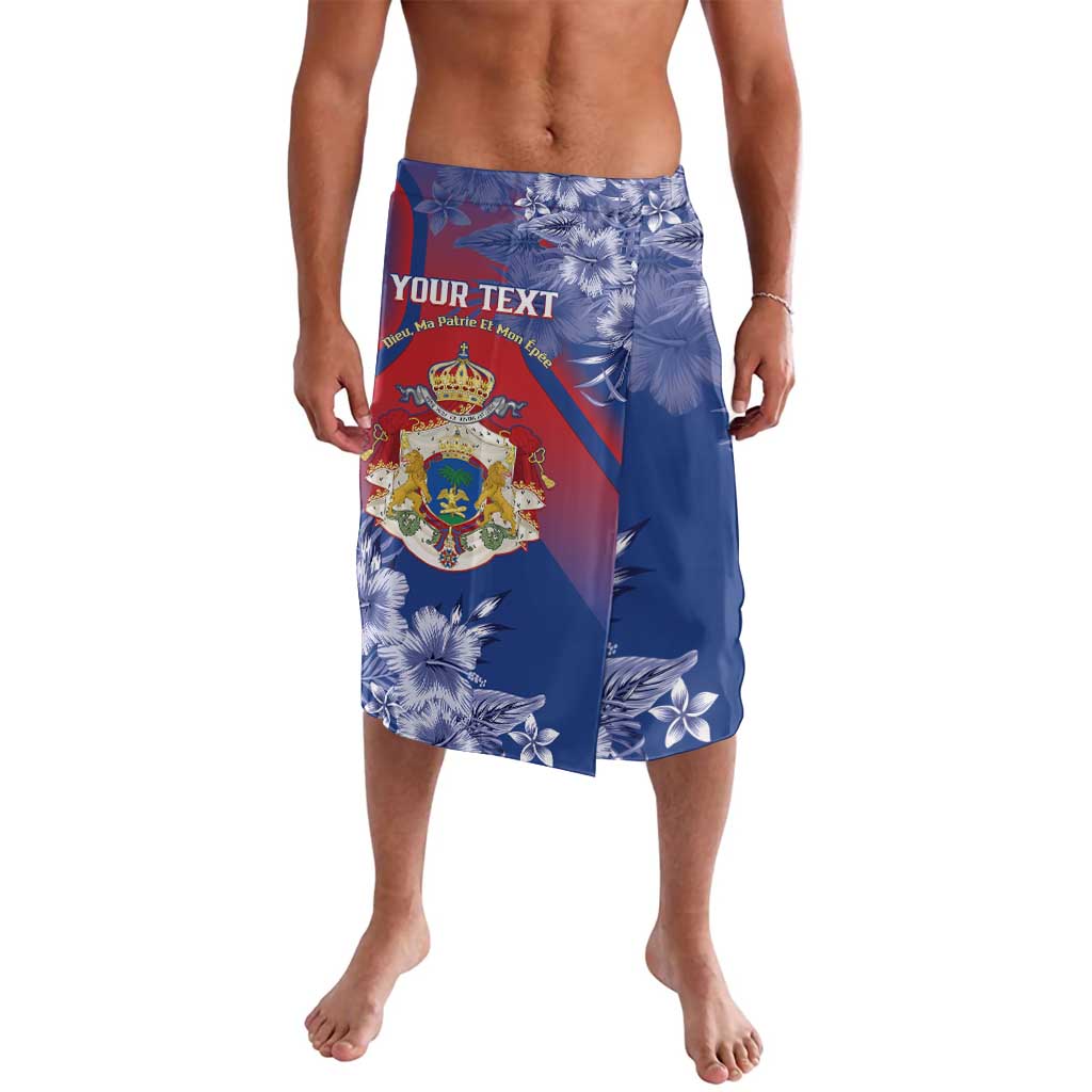 Personalised Second Empire of Haiti Lavalava Imperial Coat Of Arms 1849-1859 Tropical Flowers