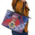 Second Empire of Haiti Leather Tote Bag Imperial Coat Of Arms 1849-1859 Tropical Flowers