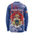 Personalised Second Empire of Haiti Long Sleeve Shirt Imperial Coat Of Arms 1849-1859 Tropical Flowers