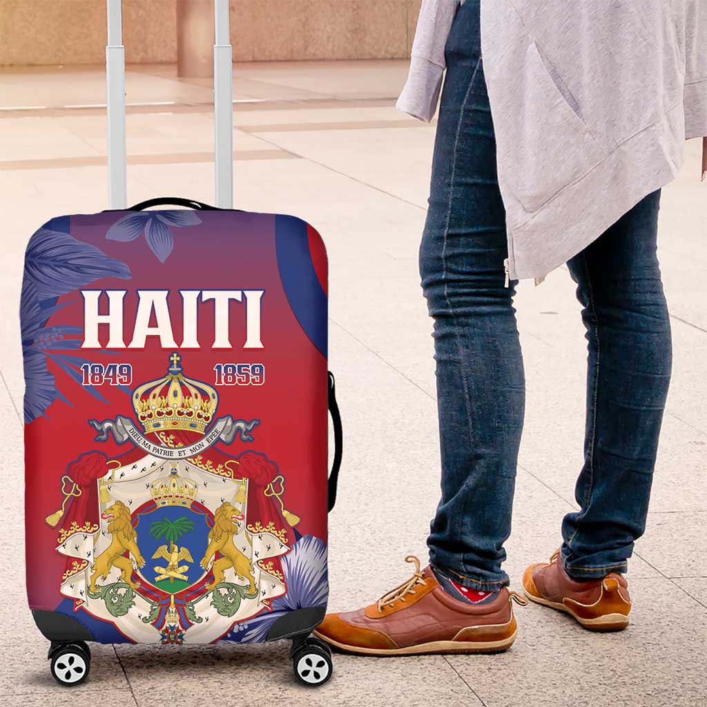 Second Empire of Haiti Luggage Cover Imperial Coat Of Arms 1849-1859 Tropical Flowers