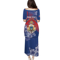Personalised Second Empire of Haiti Puletasi Imperial Coat Of Arms 1849-1859 Tropical Flowers
