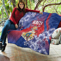 Second Empire of Haiti Quilt Imperial Coat Of Arms 1849-1859 Tropical Flowers