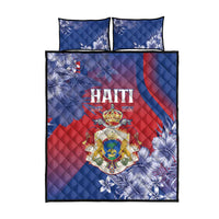 Second Empire of Haiti Quilt Bed Set Imperial Coat Of Arms 1849-1859 Tropical Flowers