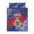 Second Empire of Haiti Quilt Bed Set Imperial Coat Of Arms 1849-1859 Tropical Flowers