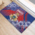 Second Empire of Haiti Rubber Doormat Imperial Coat Of Arms 1849-1859 Tropical Flowers