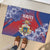 Second Empire of Haiti Rubber Doormat Imperial Coat Of Arms 1849-1859 Tropical Flowers