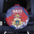 Second Empire of Haiti Spare Tire Cover Imperial Coat Of Arms 1849-1859 Tropical Flowers