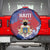 Second Empire of Haiti Spare Tire Cover Imperial Coat Of Arms 1849-1859 Tropical Flowers