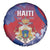 Second Empire of Haiti Spare Tire Cover Imperial Coat Of Arms 1849-1859 Tropical Flowers
