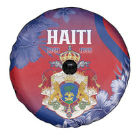 Second Empire of Haiti Spare Tire Cover Imperial Coat Of Arms 1849-1859 Tropical Flowers