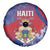 Second Empire of Haiti Spare Tire Cover Imperial Coat Of Arms 1849-1859 Tropical Flowers